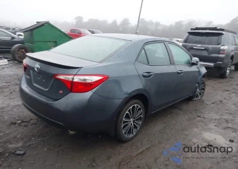 2016 Toyota Corolla S Plus из США, поврежденный, VIN 2T1BURHE0GC558268